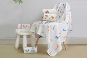 100 cotton Muslin Baby Swaddle Blanket SB01-1-0