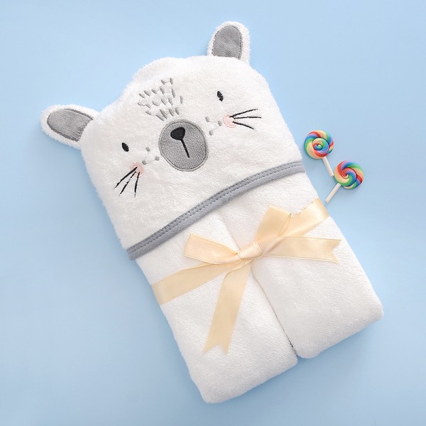 bamboo baby hooded bath towel BT01-4