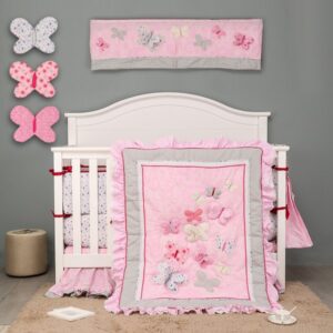 butterfly crib bedding set BBS03-1.jpg