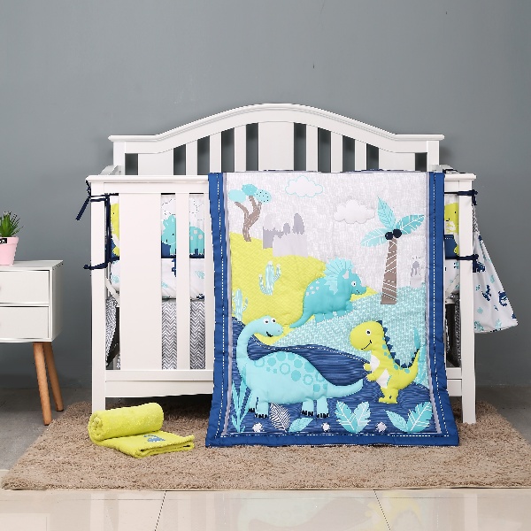 dinosaur crib bedding set BBS04-1.jpg