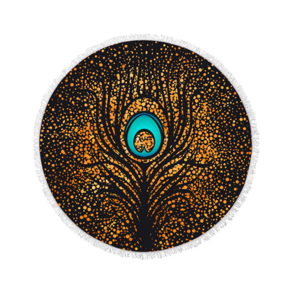 circle beach towels with tassels ABT05-1