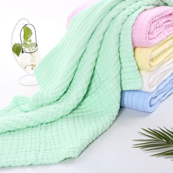 solid color 4layer cotton muslin blanket SB07-5