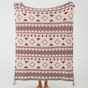Jacquard Throw blanket Double-Faced knit blanket